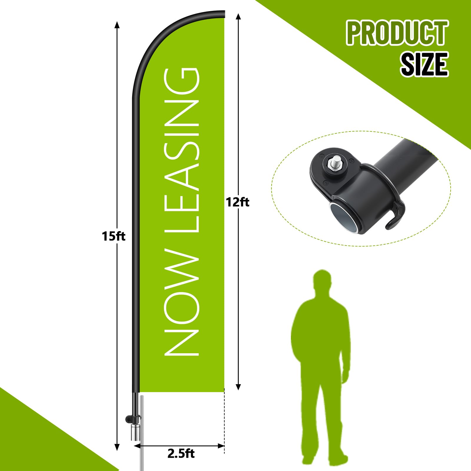Aazon.co : Feather Flag Ground Stake Kit (Ground ount and Pole