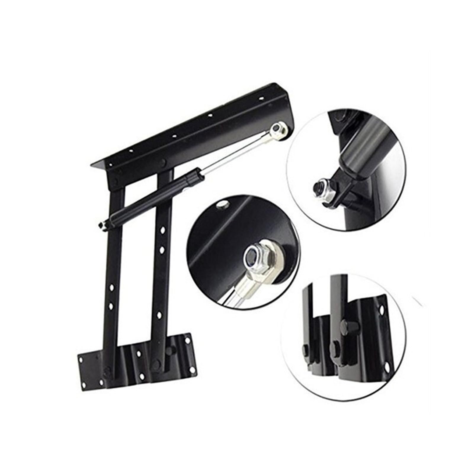 2 Teile/satz Klapp Möbel Scharniere Kaffee Tisch Hebe Rahmen Scharnier Lift Up Schreibtisch Heber Hardware Zubehör FüR MöBel(Black A)
