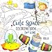 Produktbild Cute Space Coloring Book For Kids: Fantastic Pages For Boys And Girls To Color Planets, Astronauts, Rockets, Aliens For Fun, Learning And Stress Relief (Cool & Cute Coloring Books For Kids)