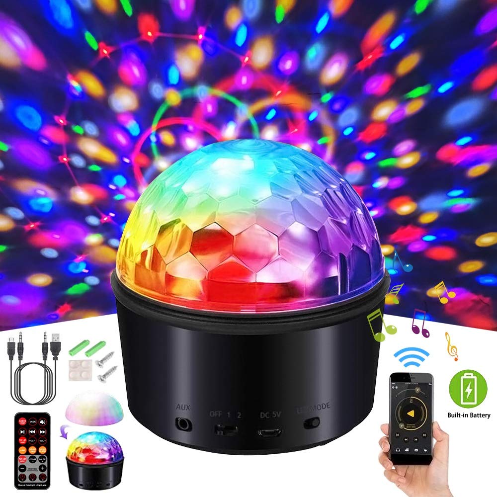 disco light and speaker