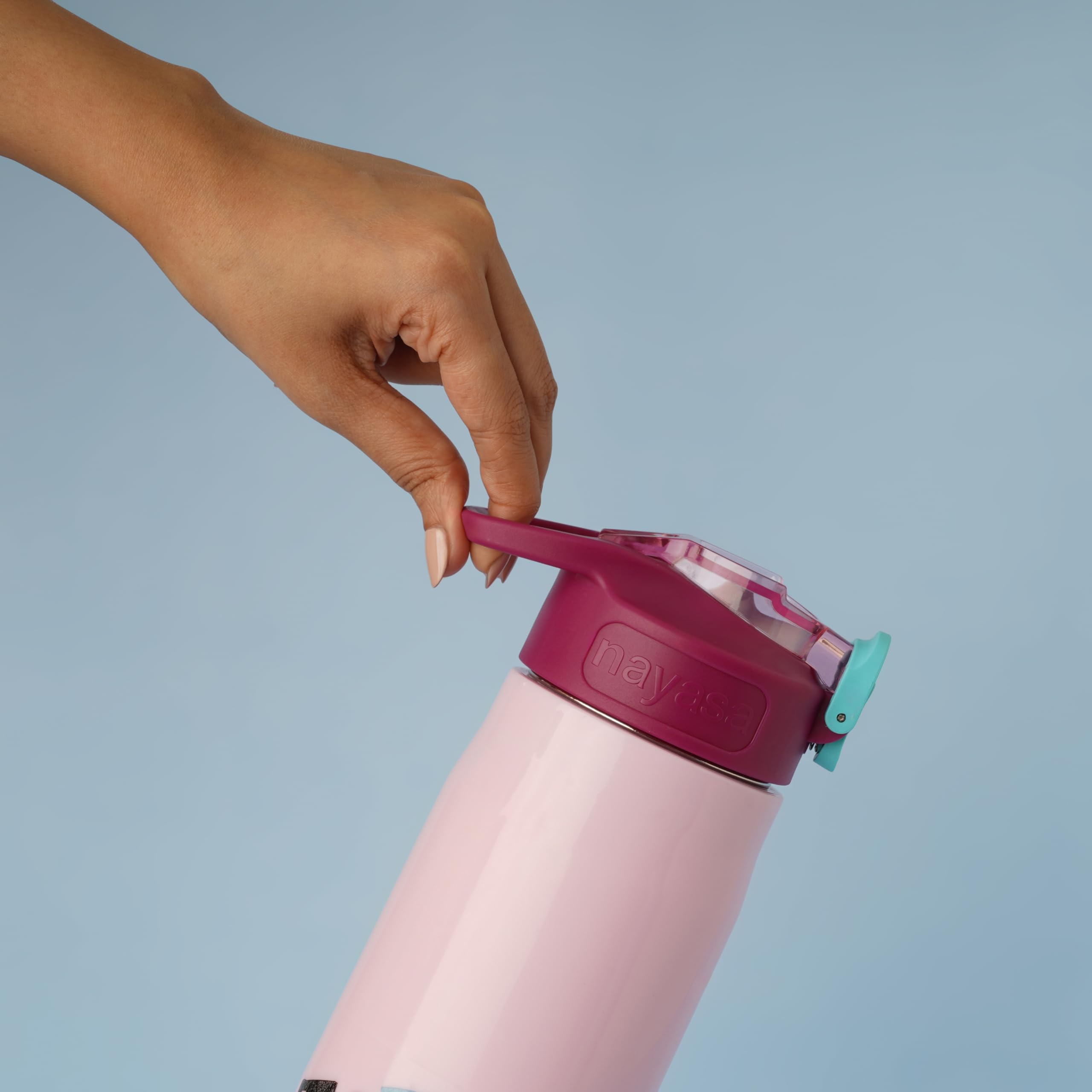 Nayasa Adonis Water Bottle - Pink - BPA-Free -2