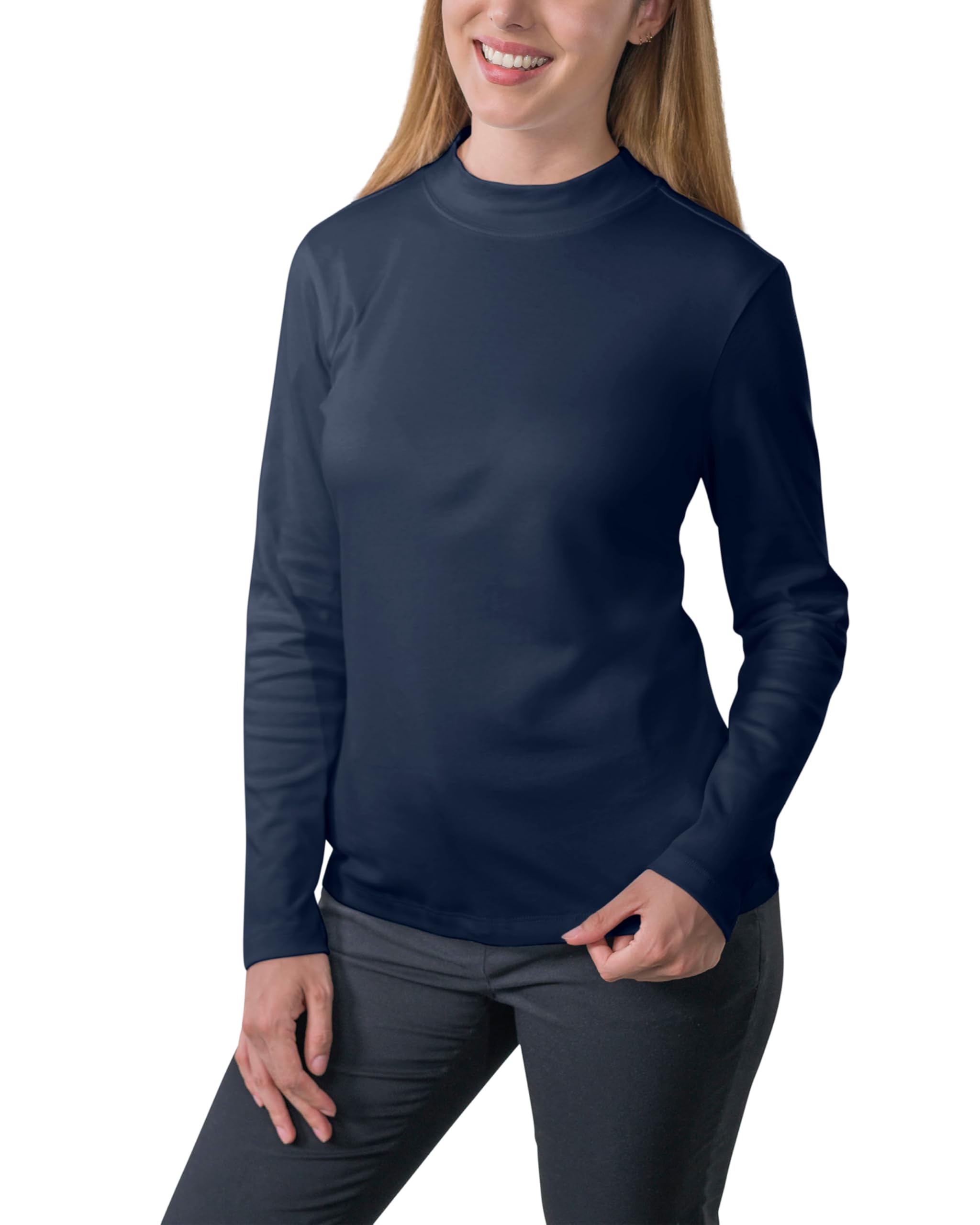 HRM Damen Women´s Premium Highneck Longsleeve Tees