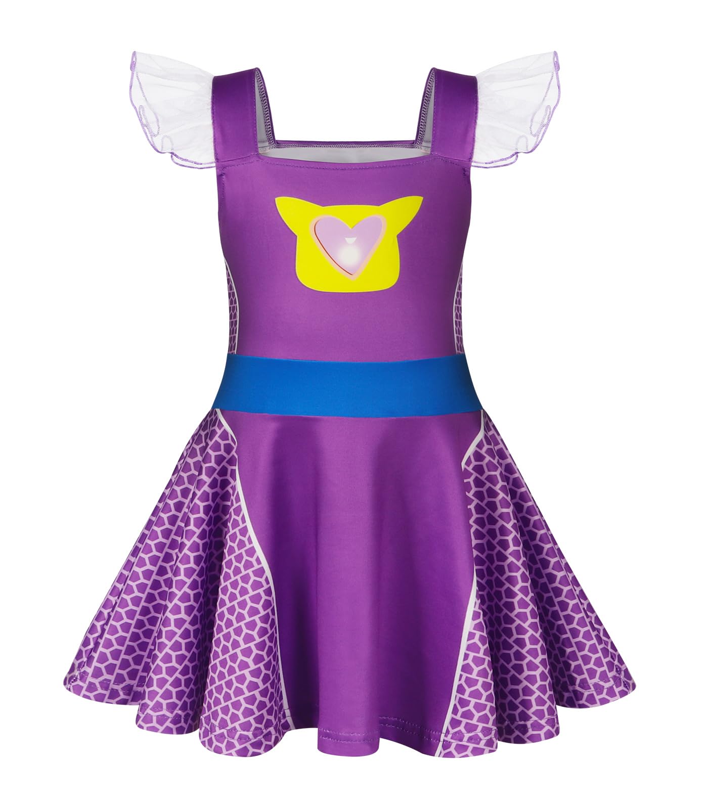 Marendyee Girls Costume Dress Halloween for Kids Flutter Sleeve Cosplay Dresses Birthday Gift