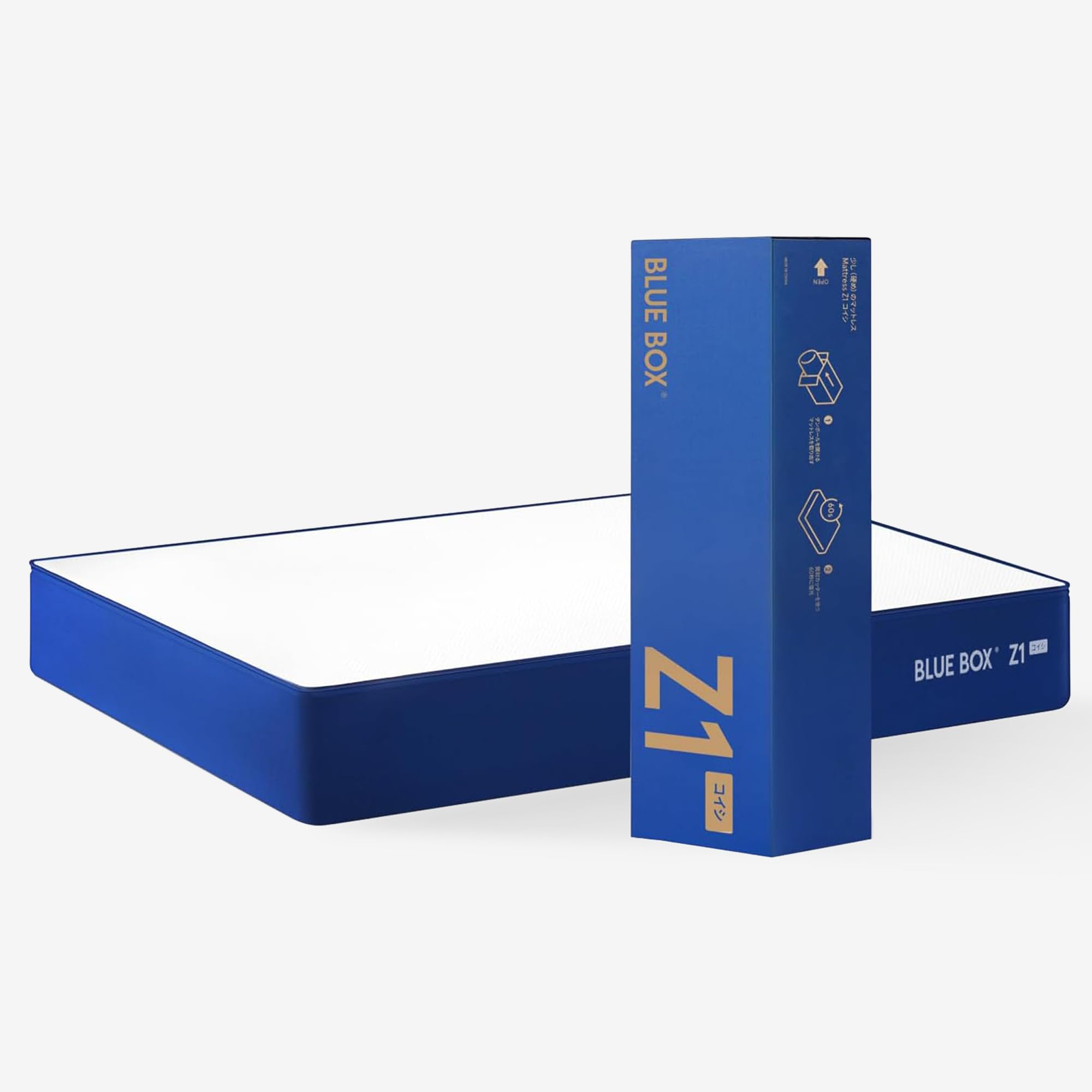 Amazon.co.jp: Blue Box マットレス Z1コイシ 硬め ベットマットレス