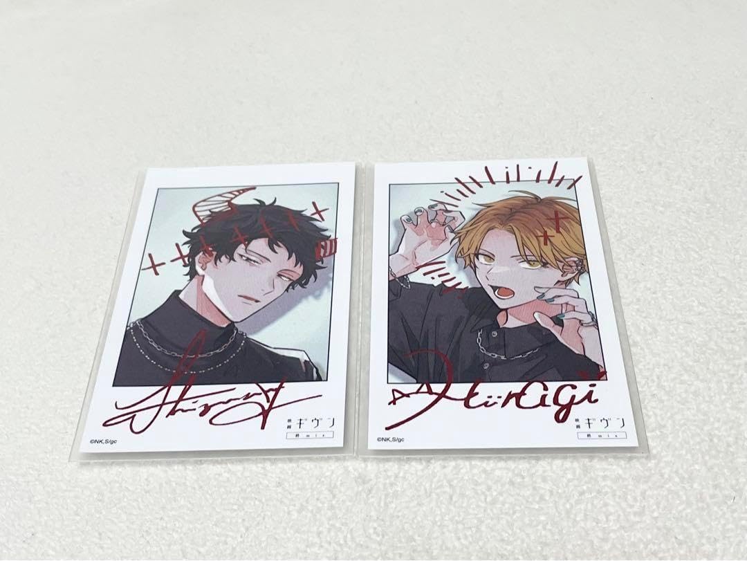 ギヴン ムビチケ特典 柊mix 描き下ろし チェキ風カード 箔押し 3点