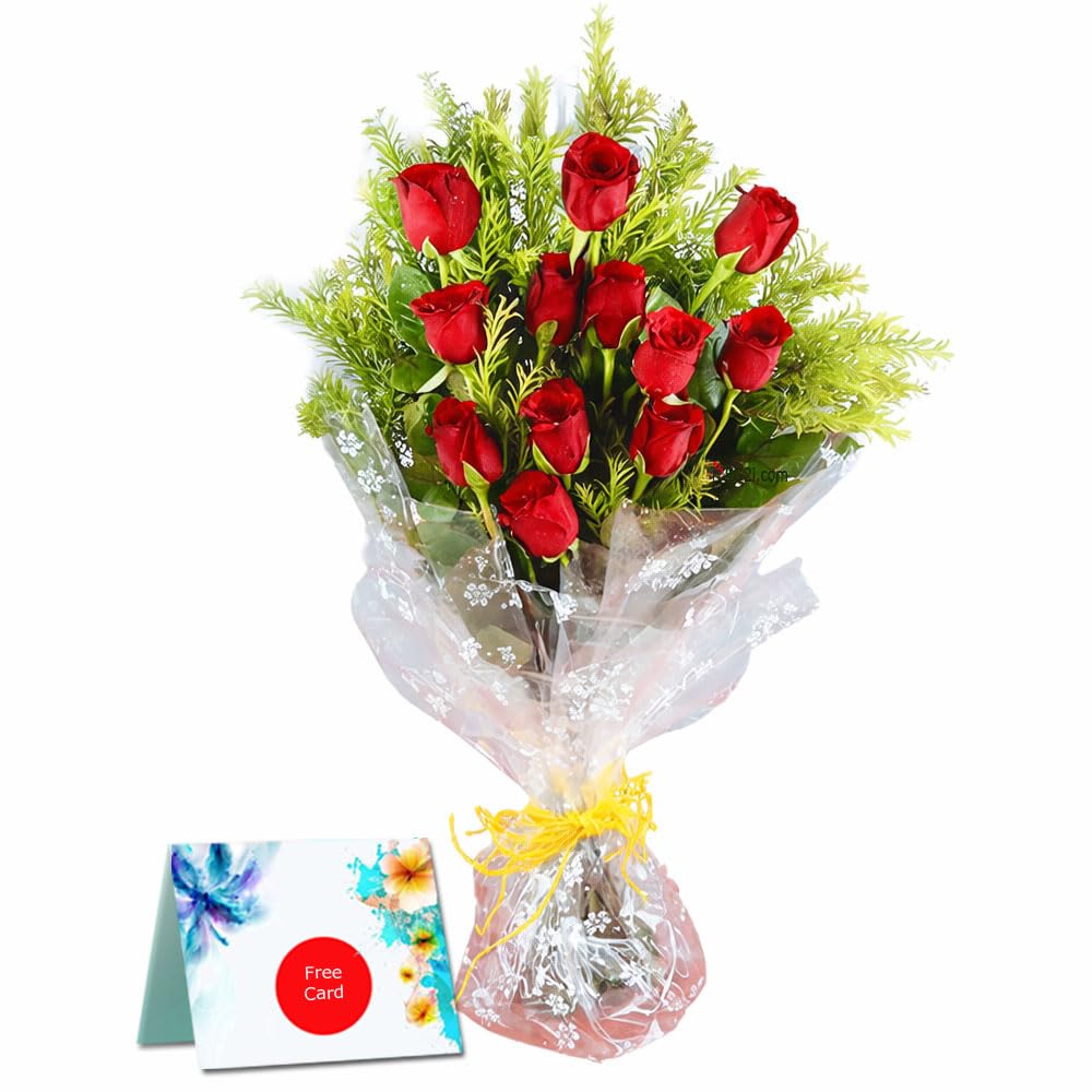 Red Kisses Bouquet, Beautiful Birthday/Valentine Gift For Girlfriend/Boyfriend Gift/Wife/Husband/mothers day/womans day Bunch of 12-picture-10