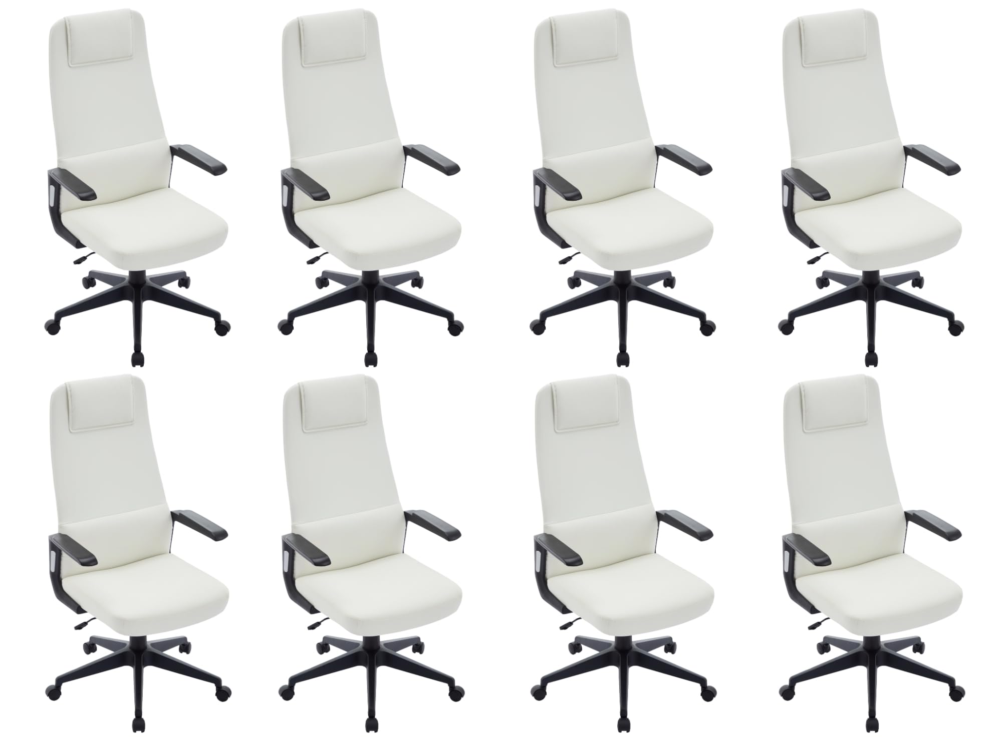 LeisureMod Ergonomic Office Chair, High-Back Leather