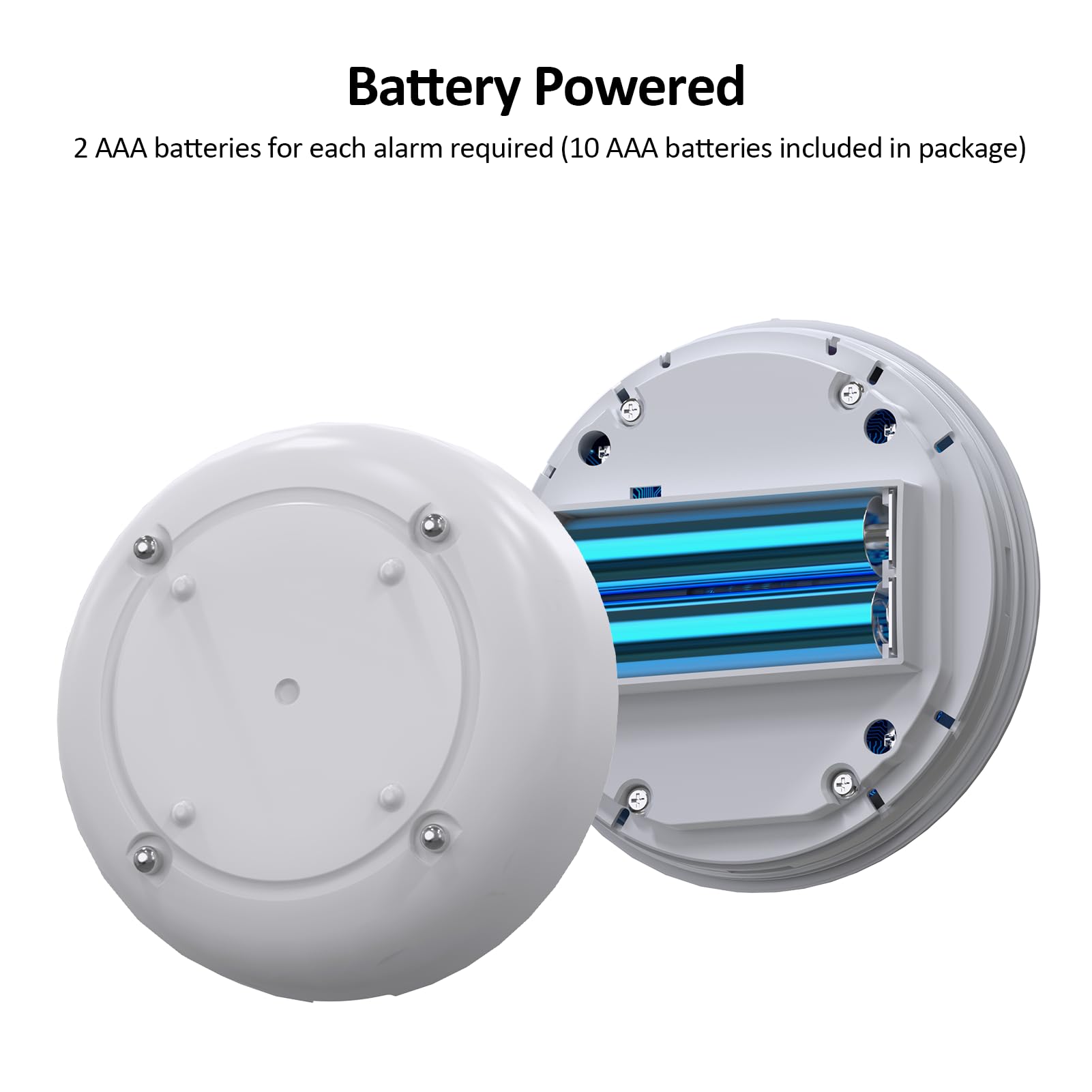 Paquete de 5 detectores de alarma de fugas de agua, sensor de agua de alerta fuerte de 120 dB, IP66 impermeable, alerta sensible de fugas y goteo, fácil instalación para el hogar, prevención de