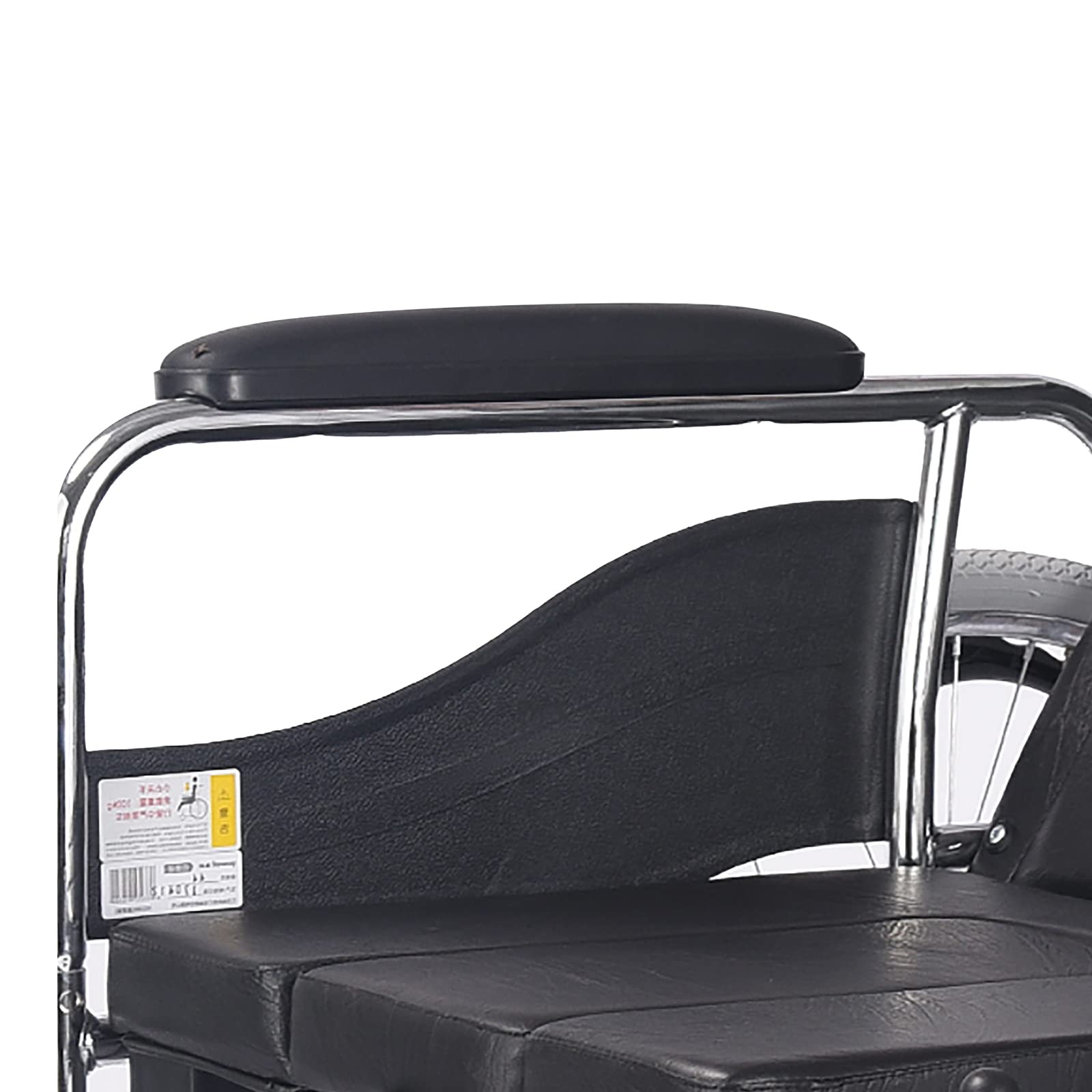 2 braccioli imbottiti per sedia a rotelle, universali, rimovibili, in spugna di PVC, per sedia da ufficio, avambracci, accessori per la cura dei pazienti, colore nero
