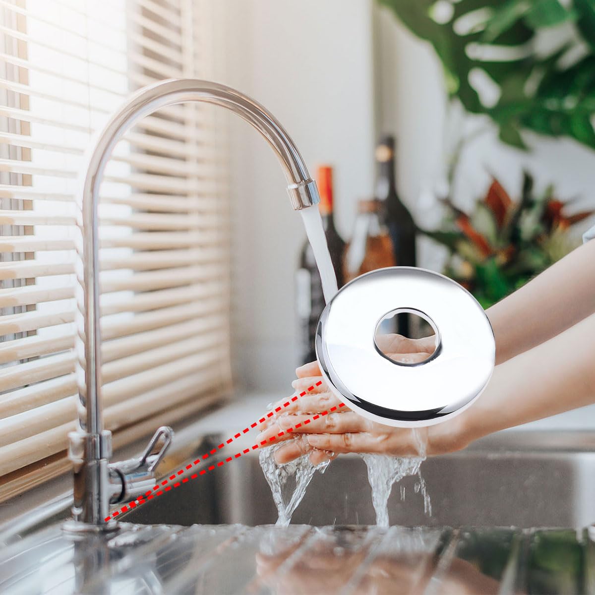 Rostfreie Abdeckung Für Armatur Edelstahl Abdeckrosette / Hahnabdeckung Teilbar - Zur Verkleidung Von Wasserhahn-Anschlüssen Rosetten Wasserhahn