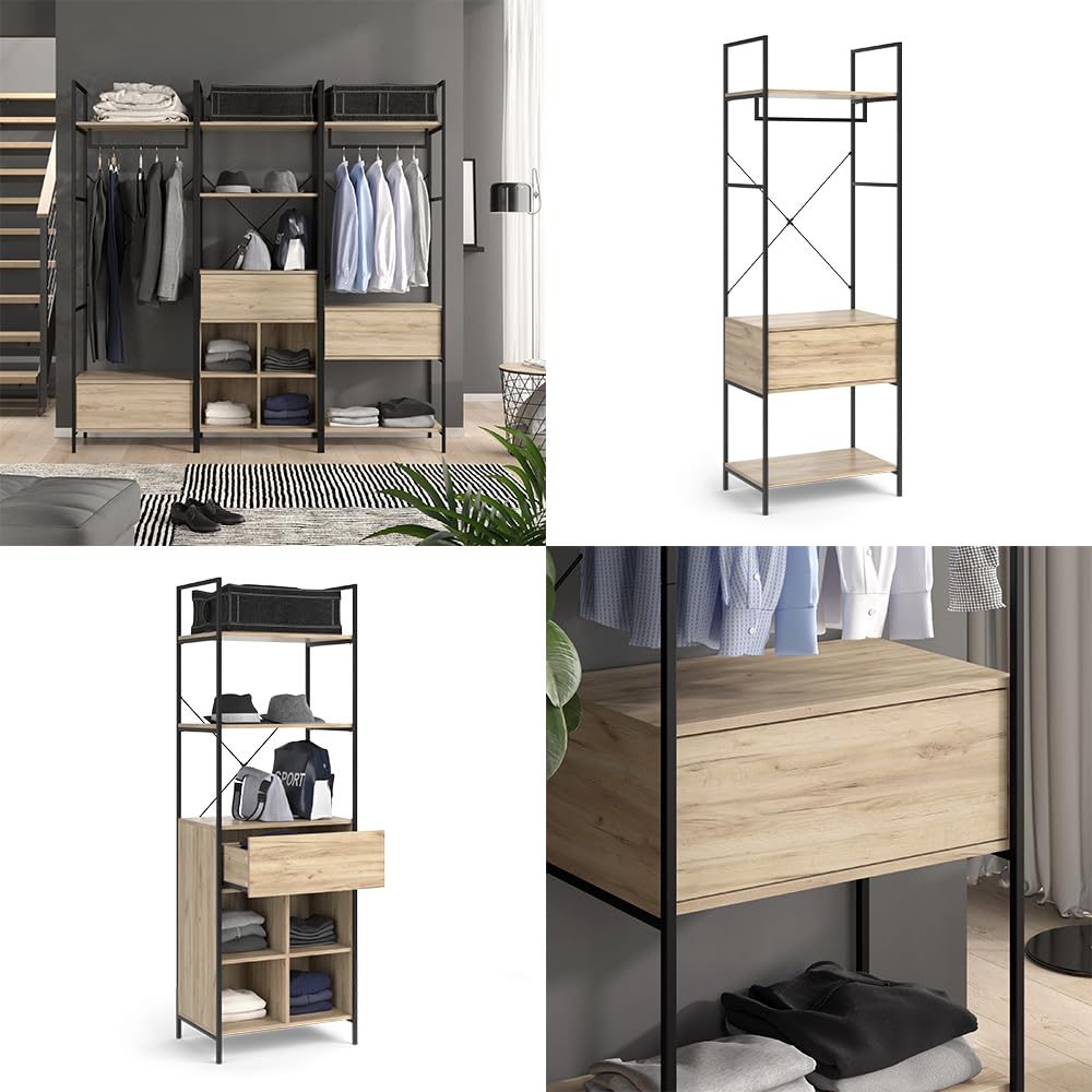 Vicco Armadio multifunzione Enya, Legno, 60 x 180 cm
