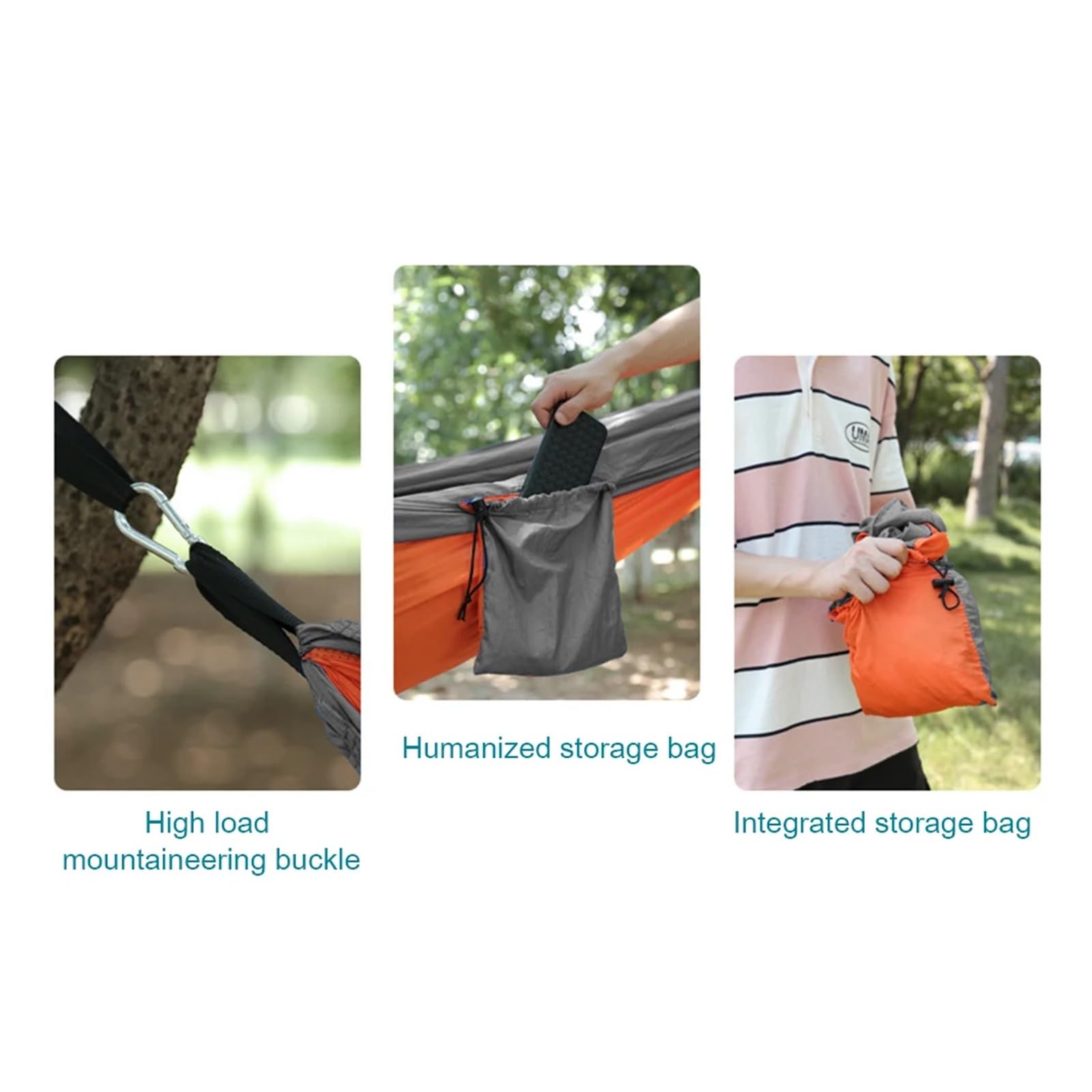 Hamac D‘ExtéRieur Portable Camping Hamac Double Lit Suspendu Hamac Léger en Plein Air Étanche Durable Survie Voyage Loisirs Lit 214 (Color : 245 x 90cm B)