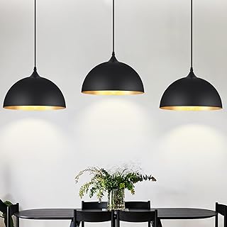 3 Pack Black Pendant Lights for Kitchen Island 12