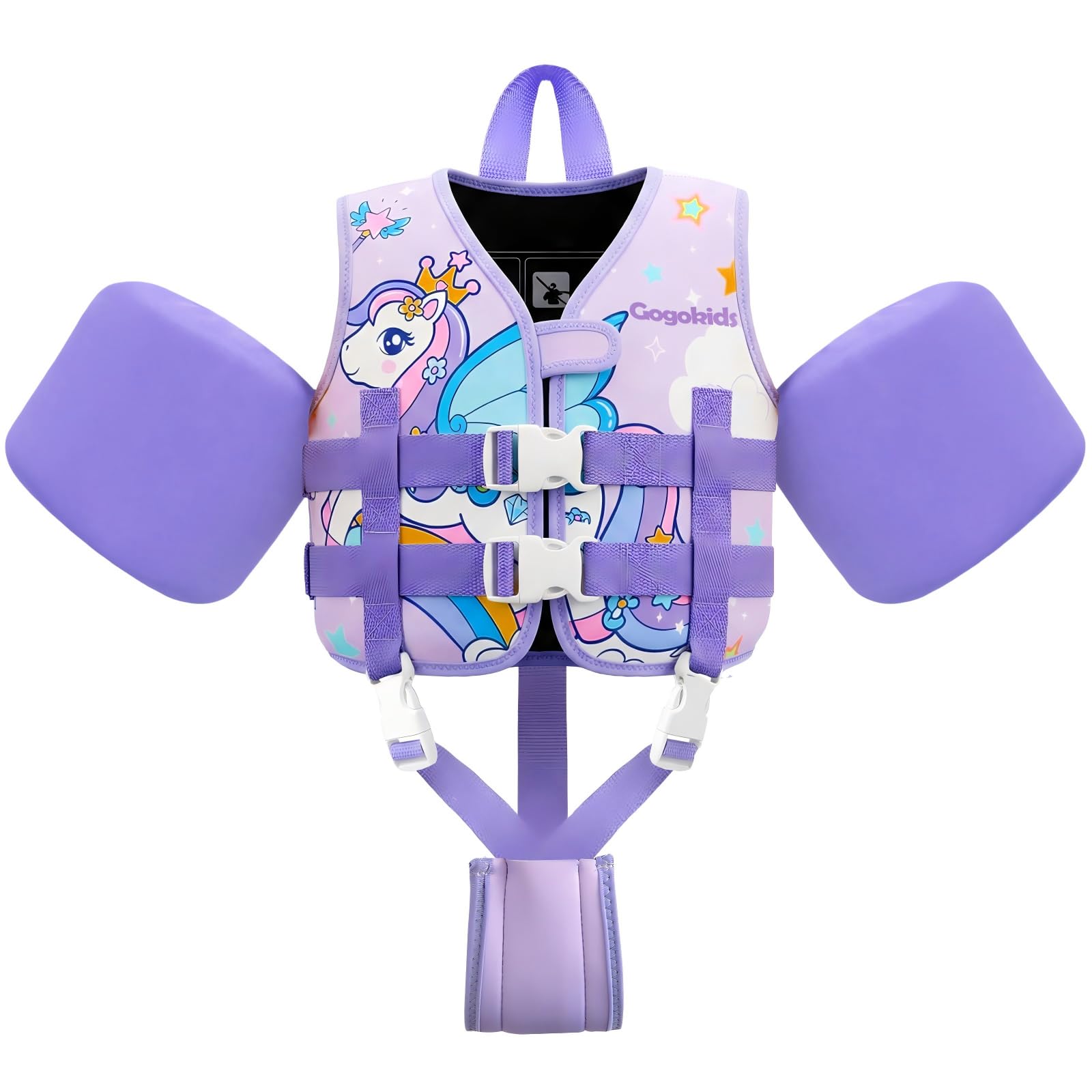 Gogokids Kinder Schwimmweste Schwimmärmel, Kleinkind Jacken-Stil Schwimm-Auftrieb Schwimmhilfe mit Verstellbaren Gurten Kinder Schwimmweste für 2-6 Jahre / 15-30 KG