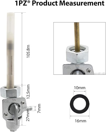 Miniatura 3 de 1PZ HX3-P02 Interruptor de válvula de combustible para Honda TRX 300 TRX300FW Fourtrax 1988 1989 1990 1991 1992 1993 1994 1995 1996 1997 1998 1999