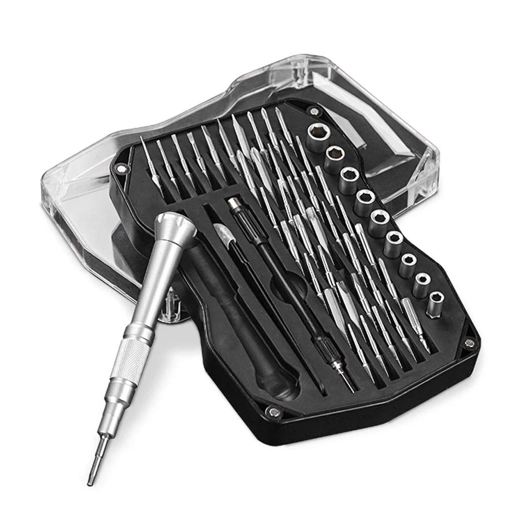 Juego de destornilladores de precisión 52 en 1 con puntas magnéticas y cruzadas, ideal para reparación del hogar y teléfono, kit completo de herramientas