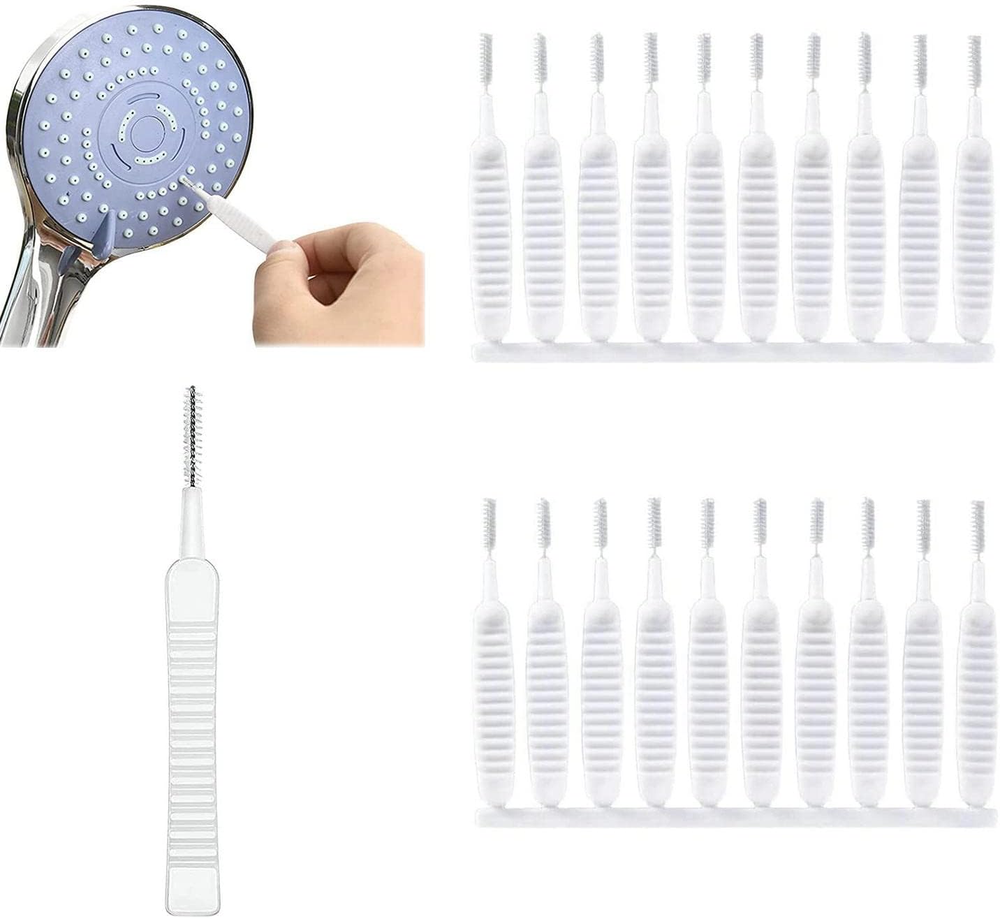 20PCS Shower Head Cleaning Brush, AntiClogging Shower