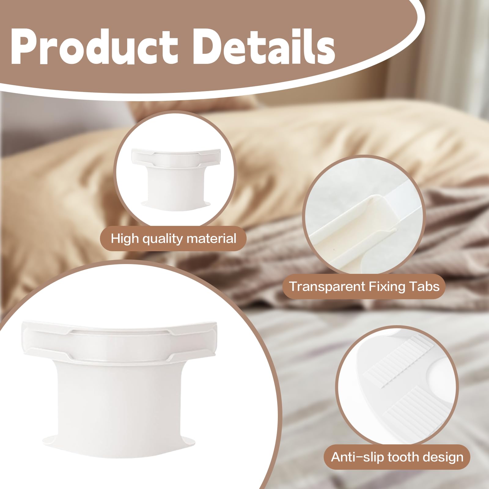 AstroScape Slumber Lock Sheet Holders, Fitted Sheet Lock, Zumbler Bed Sheet Lock, Keep Sheets Firm & Tight, Easy Installation Fit All Mattress Size