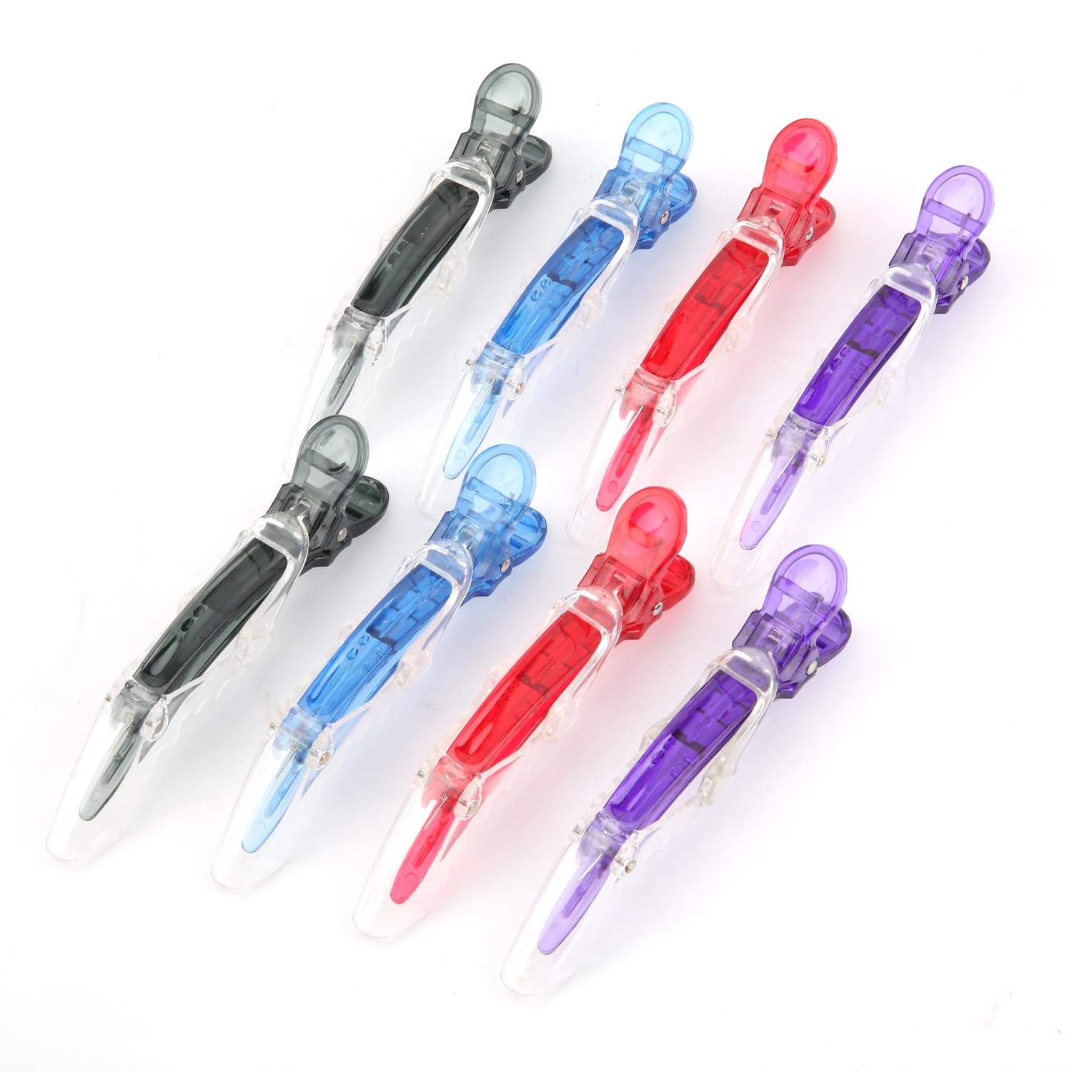 Premium Hair Clips 8 Pack - Hair Clips For Women, Large Croc Clips for Thick Hair Styling and Sectioning -Multicolor