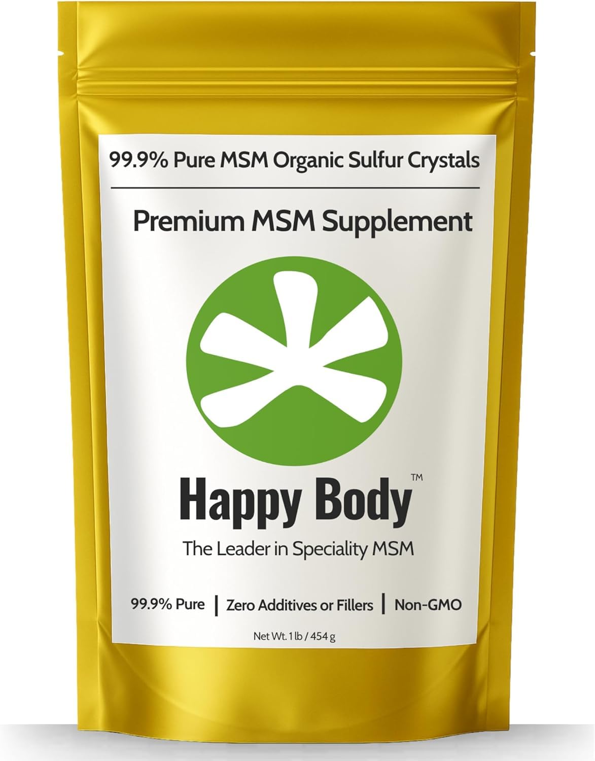 Organic Sulfur Crystals, 99.9% Pure MSM Crystals, Premium MSM Supplement - 1 LBS Pack