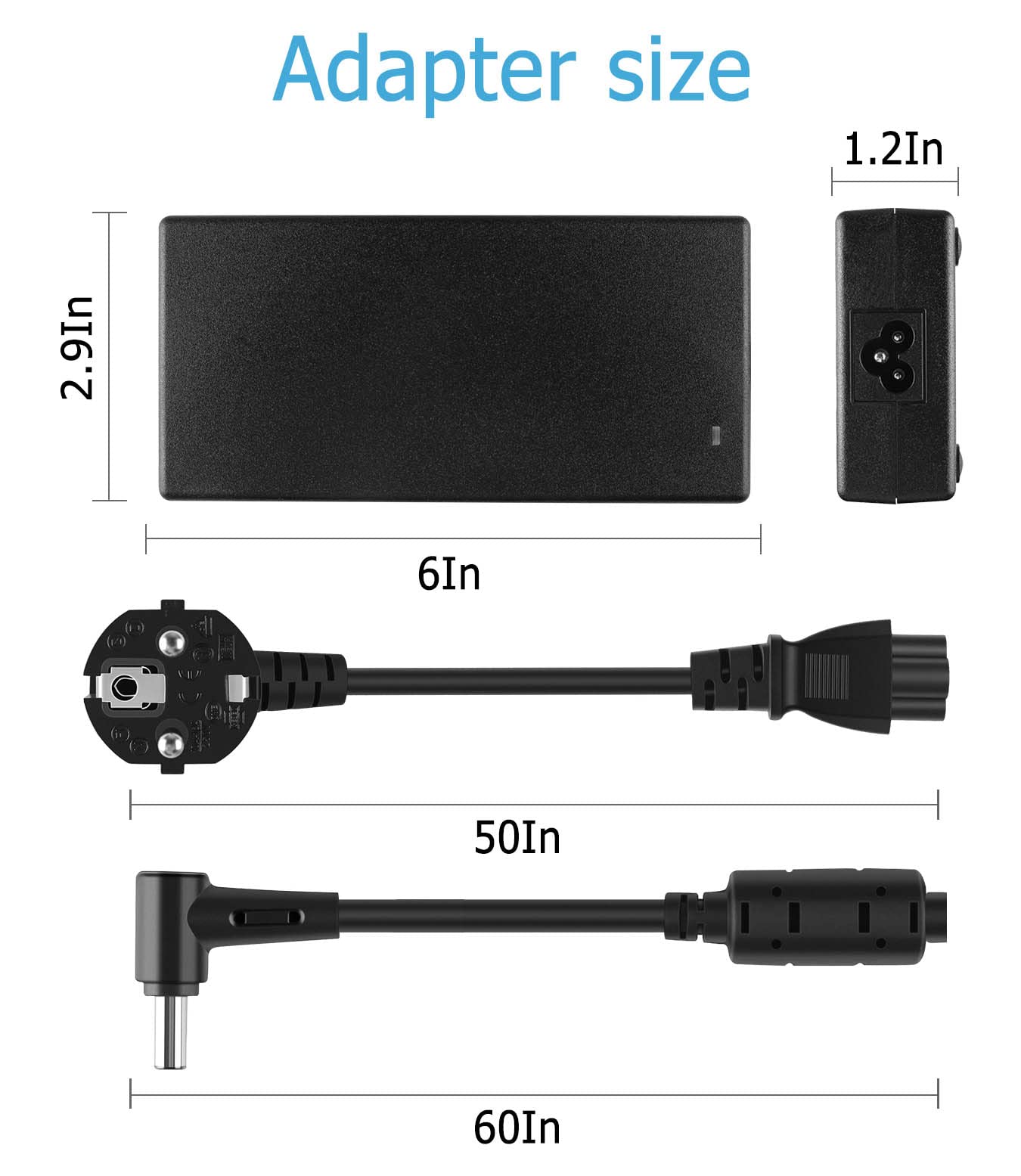 180 W 150 W Caricatore per computer portatile compatibile con MSI GF63 Thin 10SC 10UD 10UC 11SC GF75 Thin 10UEK UE Creator M16 A12UC Katana GF66 12UD GF76 12UD 2UE Sword 15 A12UC