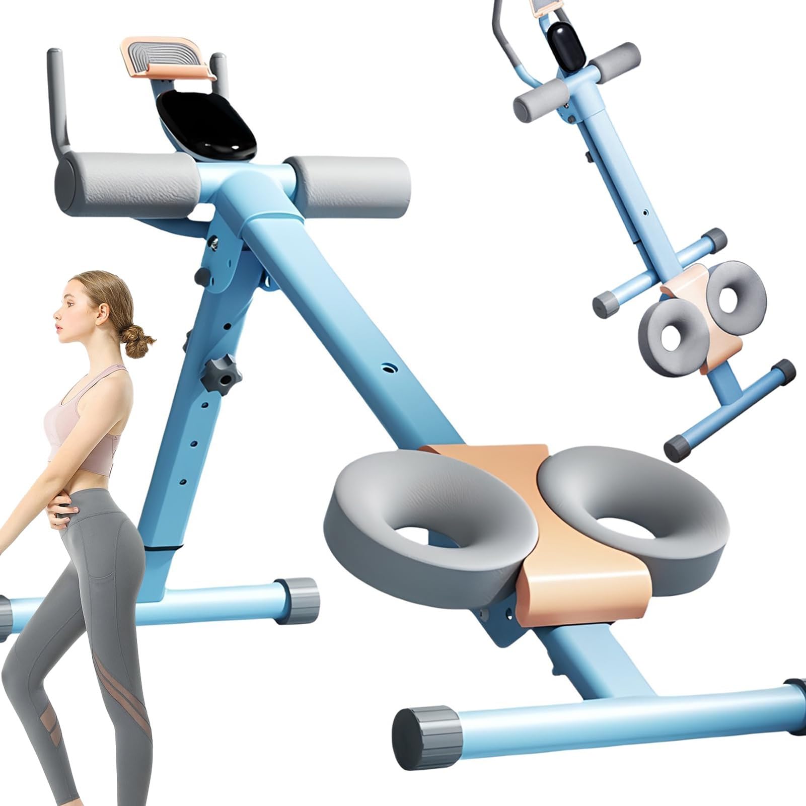 Machine à rouleaux abdominaux pliable avec écran tactile LED