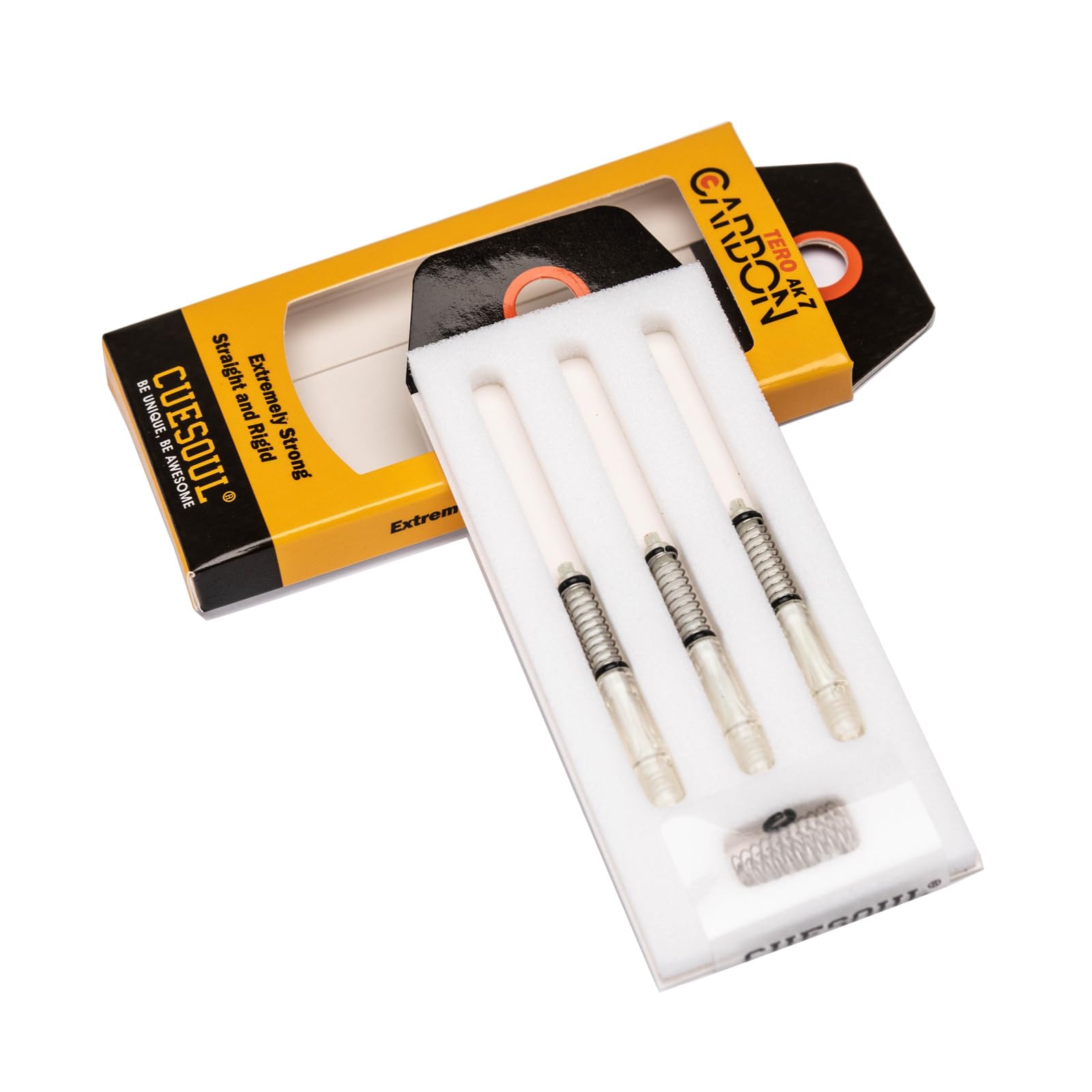 CUESOUL TERO AK7 Carbon Dart Shafts/Stem,Slim,Built-in Spring Telescopic,Set of 3 pcs