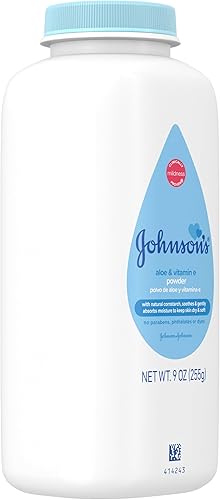 Miniatura 2 de Johnsons Baby Polvo con aloe y vitamina E de maicena derivada natural hipoalergénico 9 onzas