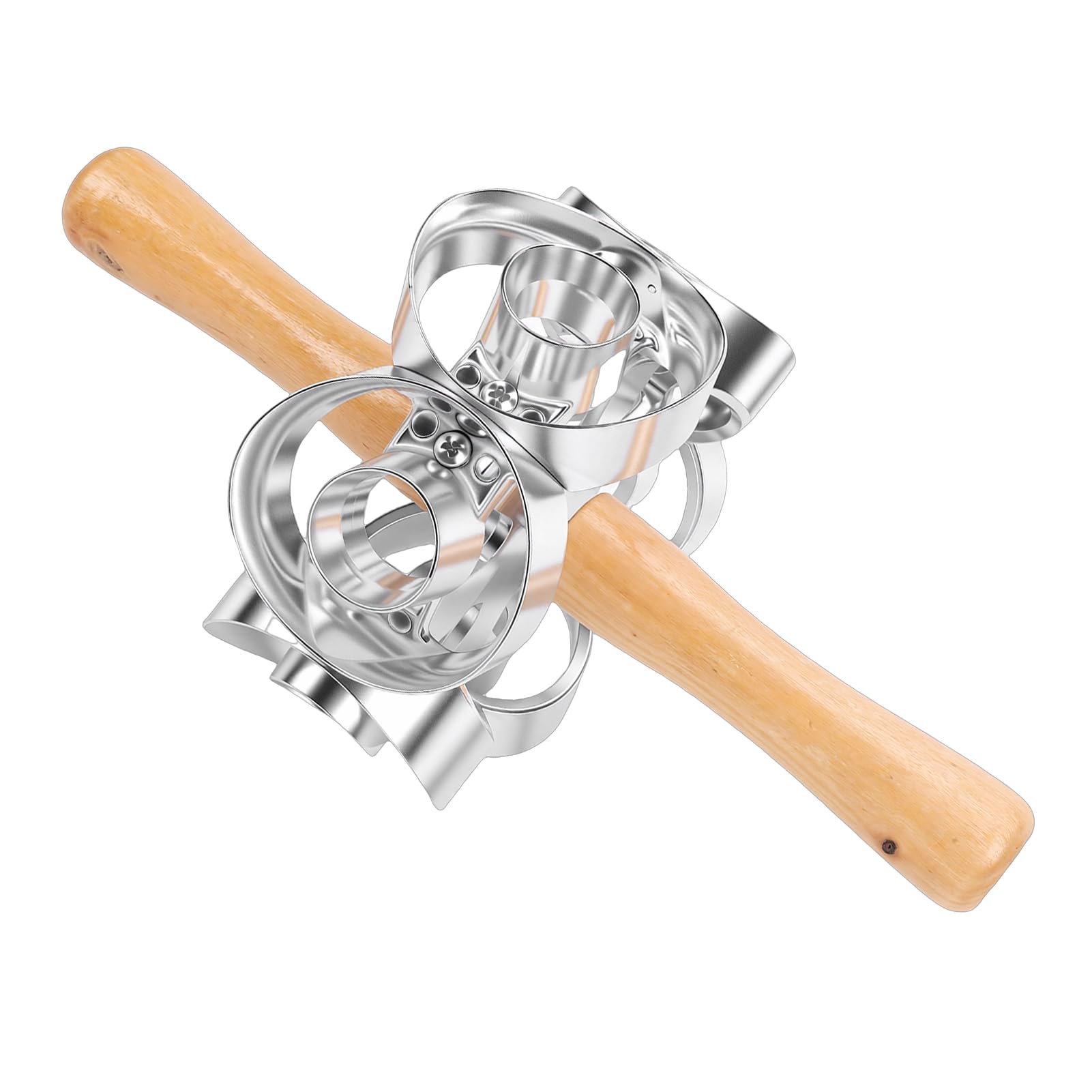 Pssopp Donut-Schneider, Donut-Schneider-Roller, Backform, Teig-Backwalze, Drehbarer -, Maker für Küchen-Snack-Kochwerkzeuge, Nan (Stil 2)