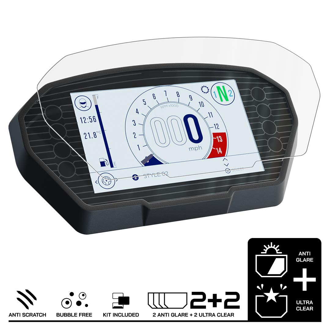 Speedo Angels TRIUMPH TIGER 800 1200 2018+ TFT Tachimetro Proteggi Schermo: 3 x Anti-Riflesso