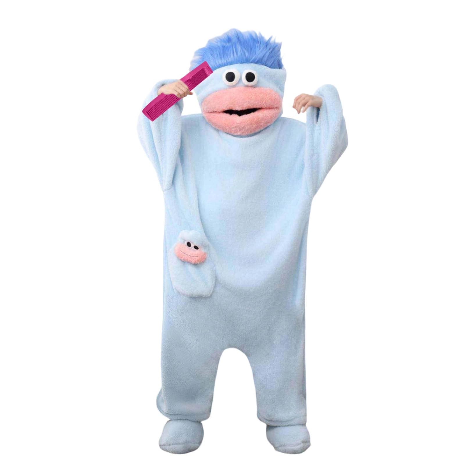 Mono Tonto, Divertido Pijama Verde De Monstruo De Boca Grande, De Monstruo De Felpa Suave Y Acogedora