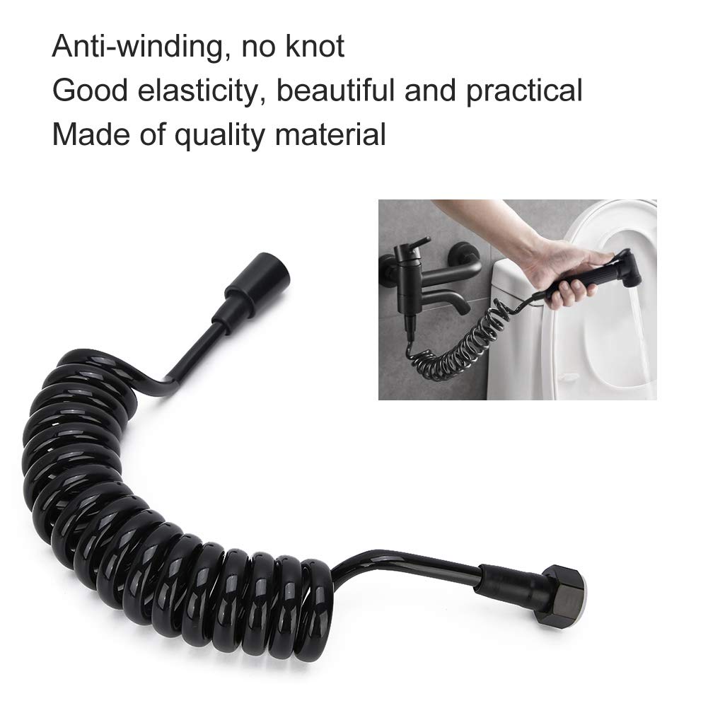 Manguera flexible de ducha de bidé de 2 m, manguera retráctil para fontanería de baño, compatible con pistola pulverizadora de bidé y fácil de instalar