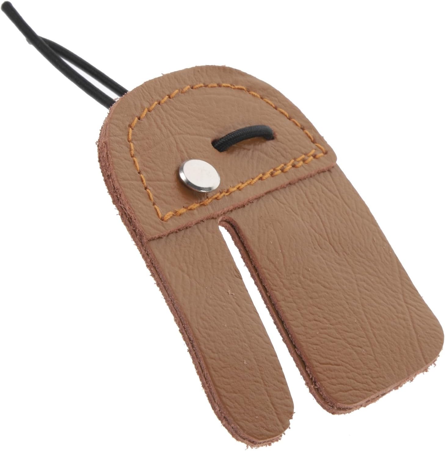 WOONEKY Leather Archery Finger Tab Protective Gear Cowhide Finger Protector Archery Supplies for Bow and Arrow Shooting Practice