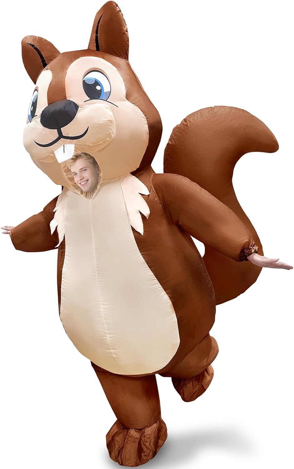 Camlinbo Halloween Full Body Inflatable Squirrel Costume Adult Men Women Funny Blows Up Halloween Cosplay Party Costume