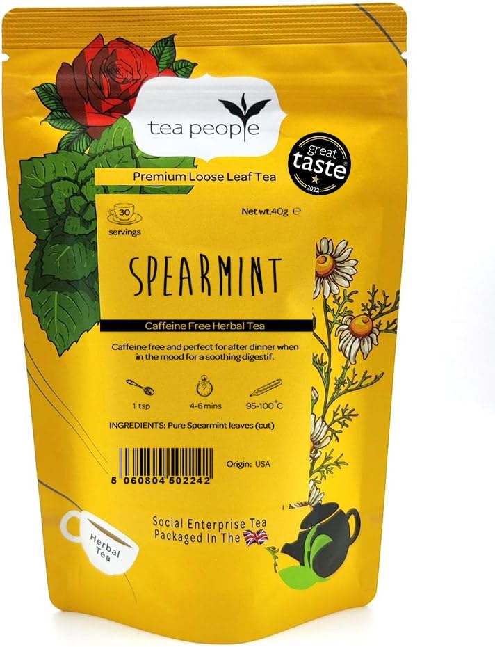 Tea People Spearmint Tea – 40g Retail Pack,package may vary