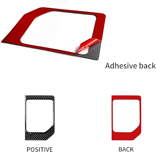 Miniatura 3 de Compatible con marco de cambio de marchas de fibra de carbono, cubierta decorativa para Toyota Tundra 2014 2015 2016 2017 2018 2019 2020 2021 (1