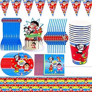 Nesloonp Ryan Tableware, Red Theme Tableware, Fun Children’s Party Tableware, Party Supplies/Kinderen/Volwassenen