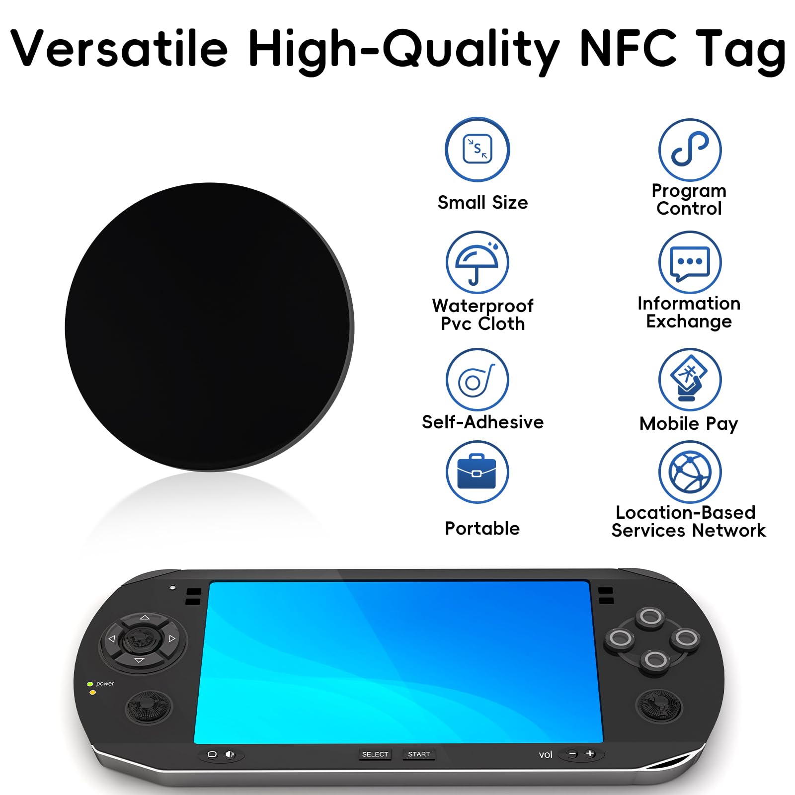NFC Tag Ntag215 25 Pezzi Adesivi Riscrivibili 504 Byte 25 Mm Compatibili Smartphone NFC