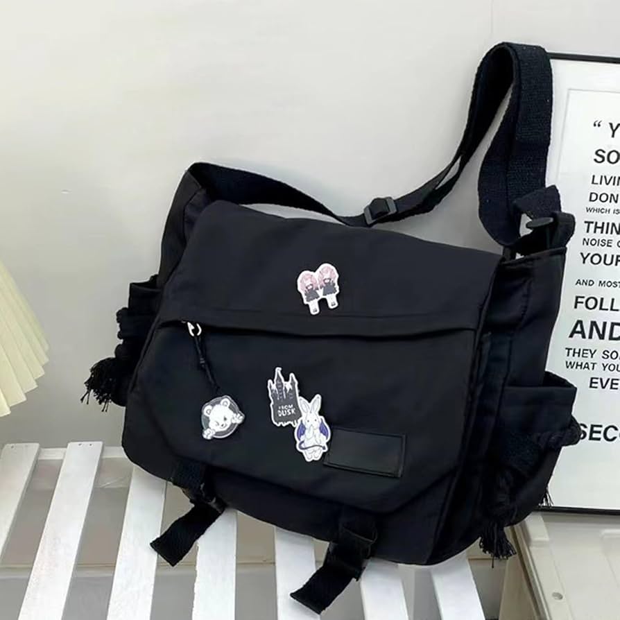 Amazon.com: Guojiang Women Men Korean Nylon Crossbody Bag