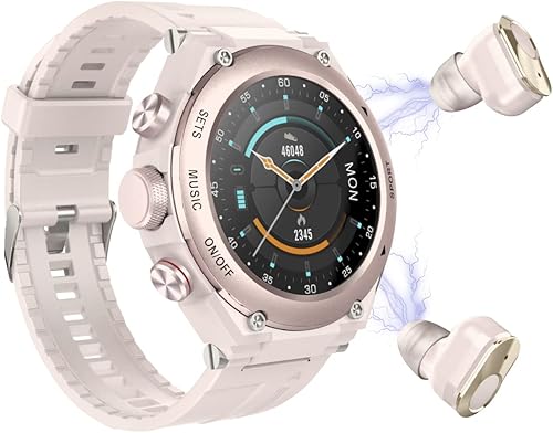 Vista 23 de T92 - Reloj inteligente con auriculares MP3, Bluetooth 3 en 1, reloj inteligente de 1.28 pulgadas, auriculares inalámbricos integrados, altavoz