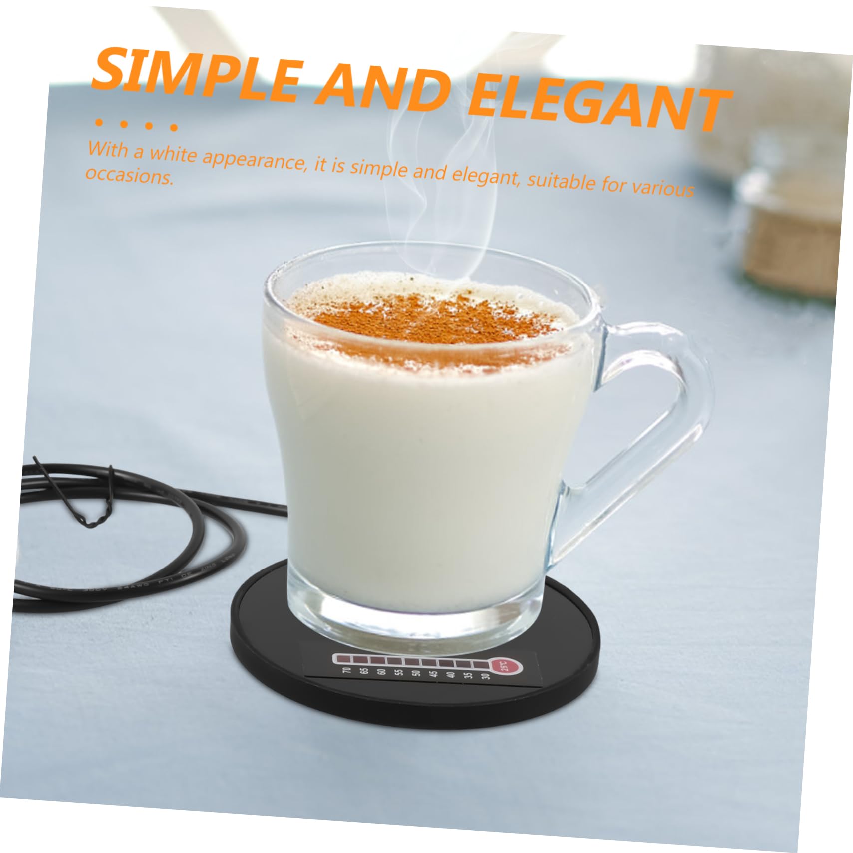 NAMOARLY USB Portable Beverage Warmer Electric Coffee Cup Heater Warmer with Temperature Control