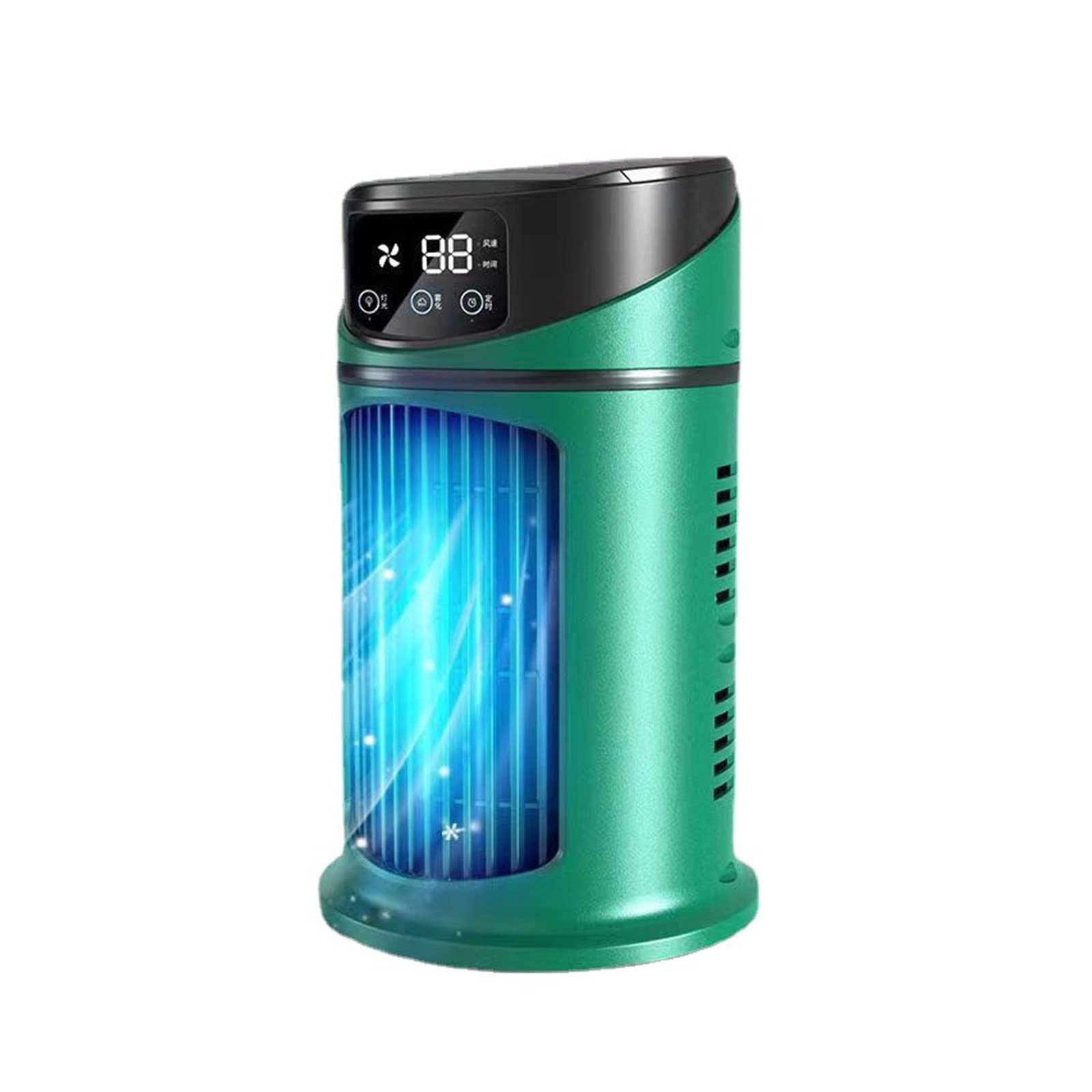 Home Mini Air Conditioner Fan Cooler Water Cooling Conditioning For Room Office Mobile Portable Airflow Comfort Refreshing Breeze(Green)