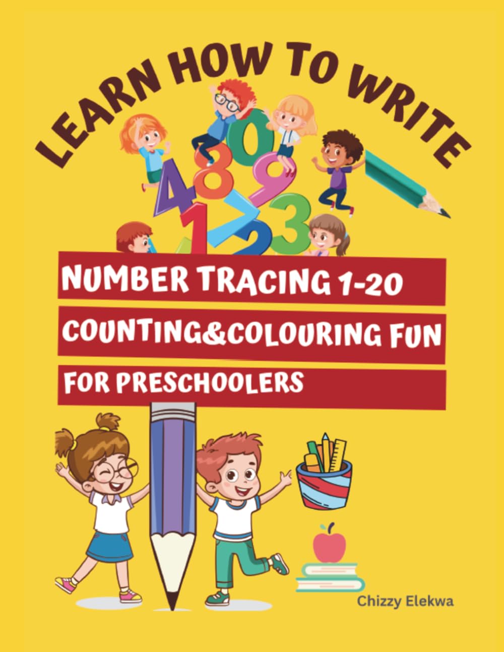 Learn How to Write: Number Tracing 1–20 | Counting & Colouring | For Preschoolers