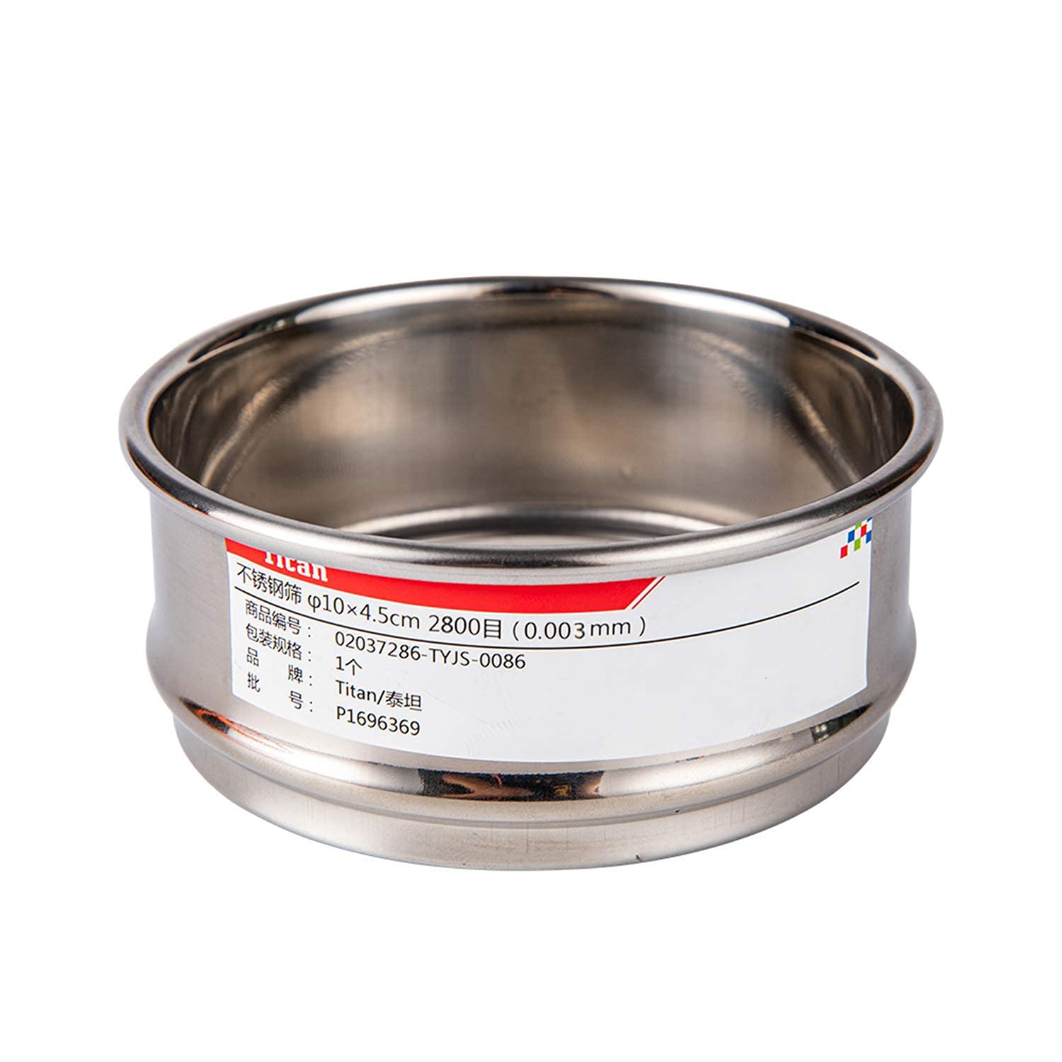 Adamas-Beta φ10×4.5cm 2800 Mesh 304 Stainless Lab Sieves Economy Test Sieve 304 Stainless Steel Wire Cloth（0.003mm）
