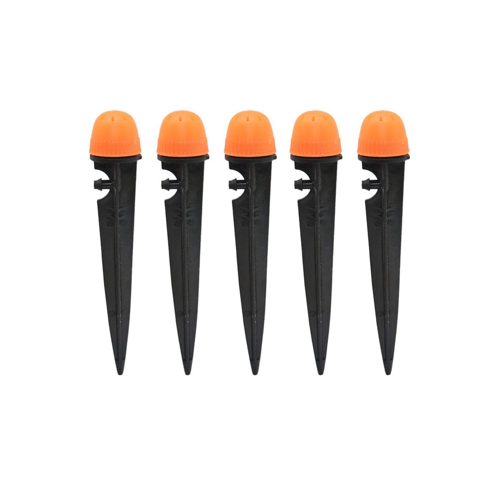 Kit de manguera de rociadores de plantas 50 rociadores de naranja de 360 ​​grados, ajustables, con soporte de boquillas de neblina de gotero, para irrigación de jardín (Color : B)