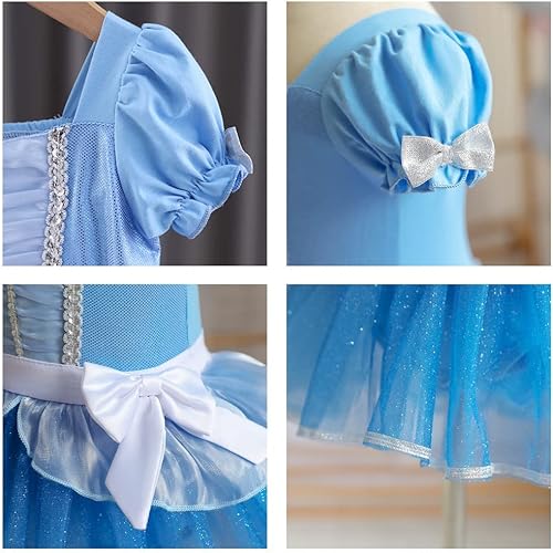 Miniatura 5 de Vestido de tul de bailarina princesa para disfraces de Halloween para niñas pequeñas, trajes de fiesta de cumpleaños, Navidad, cosplay, trajes