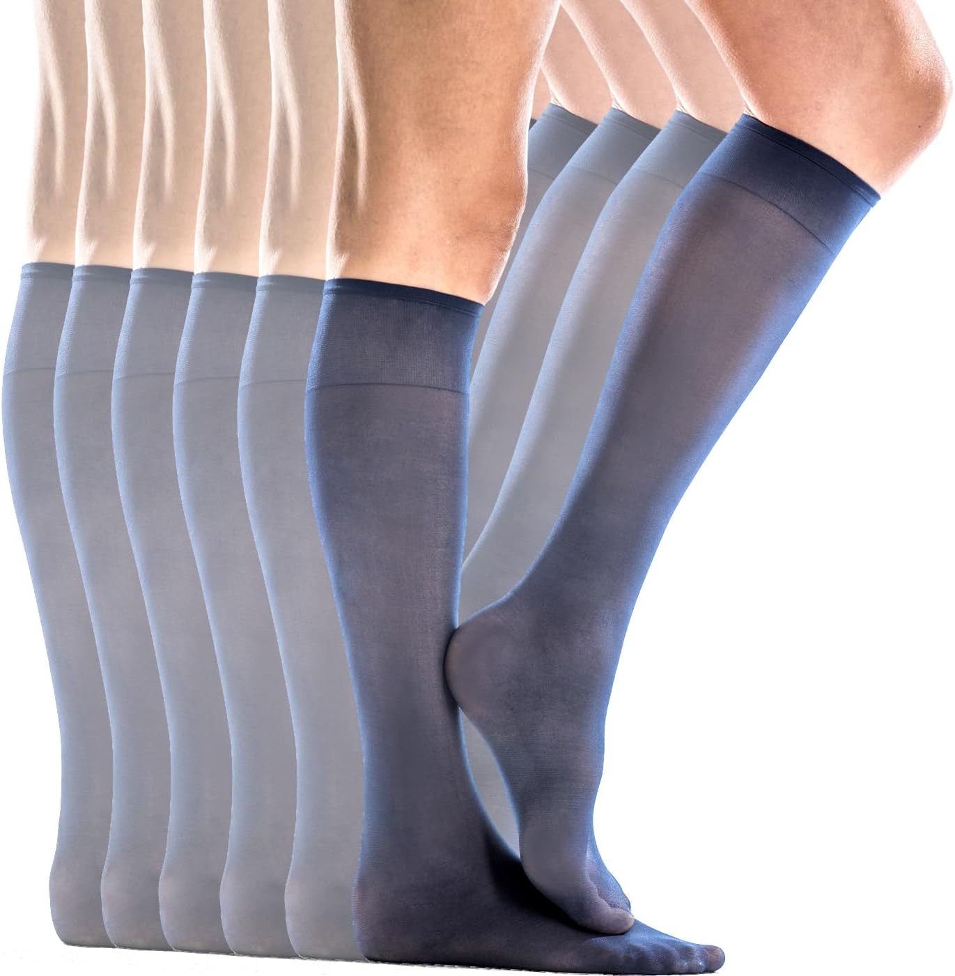 Ultra Knee Hi's with Energizing Support (6 Pair Pack)