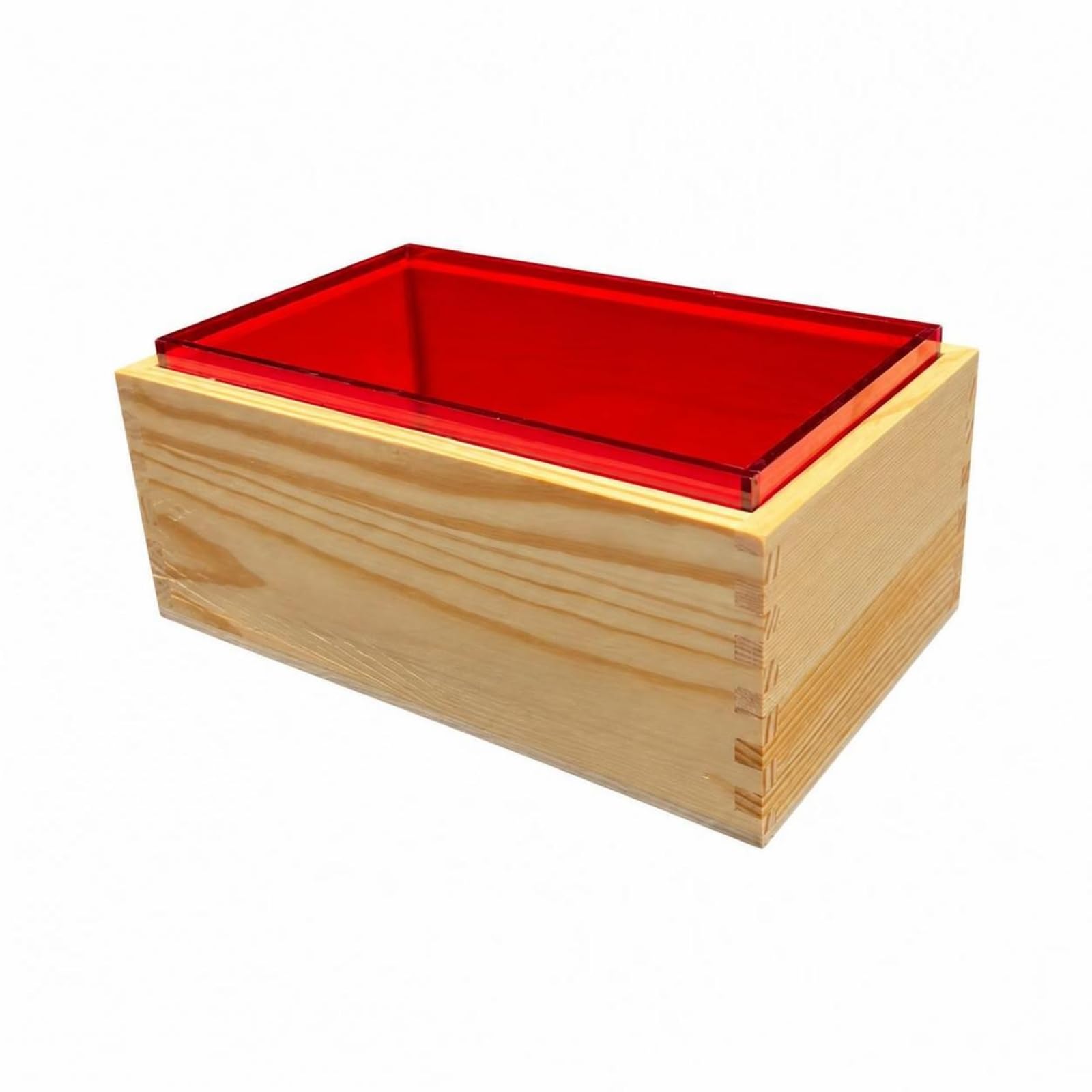 Caja Madera para Servir Cuadrada | Funcional, Bandeja con Bordes s, para recepciones, Restaurantes,