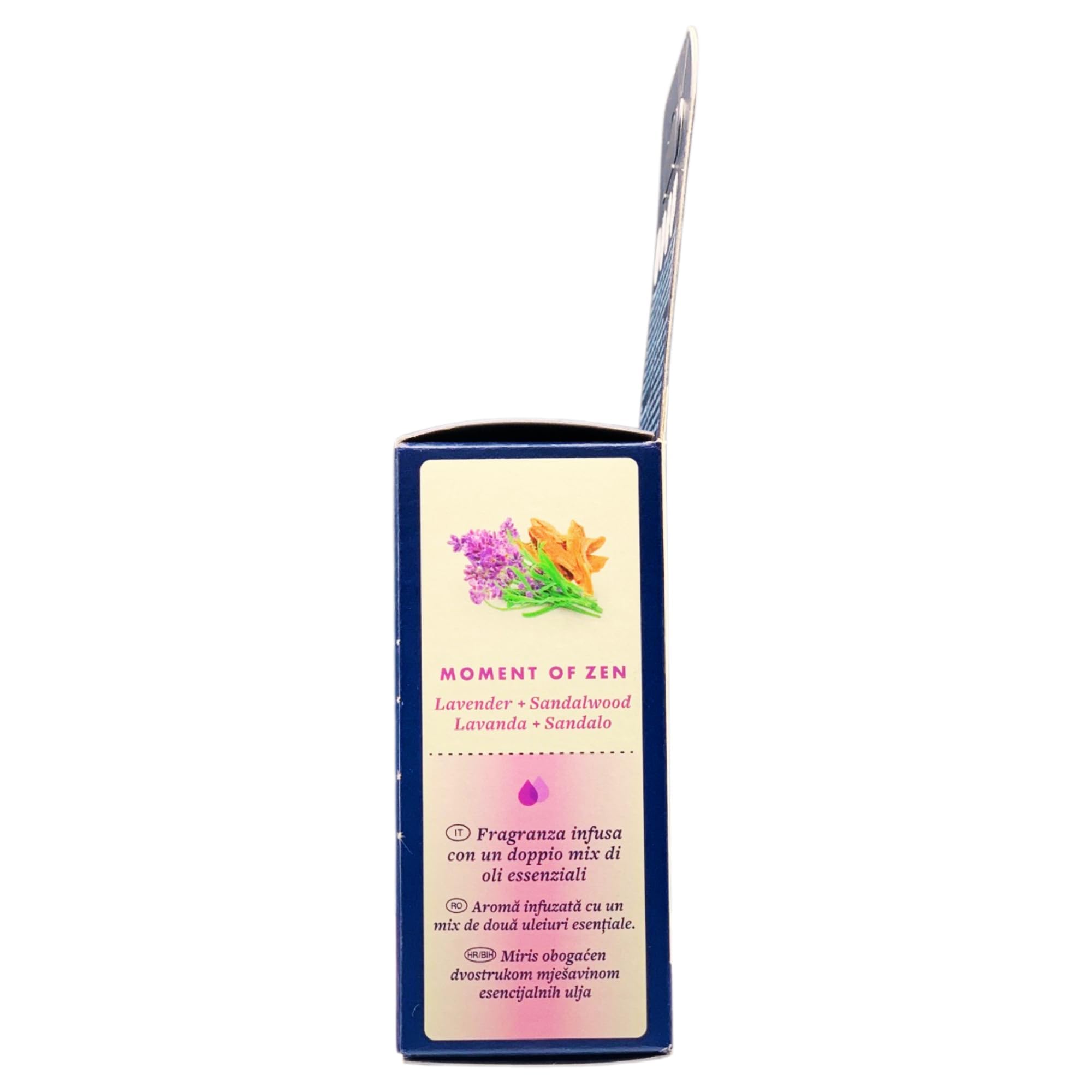 Ricarica Aromatherapy Liquido Elettrico, Profumatore Per Ambienti, Fragranza MOMENT OF ZEN - Lavander + Sandalwood - 20ml (6 Unità)