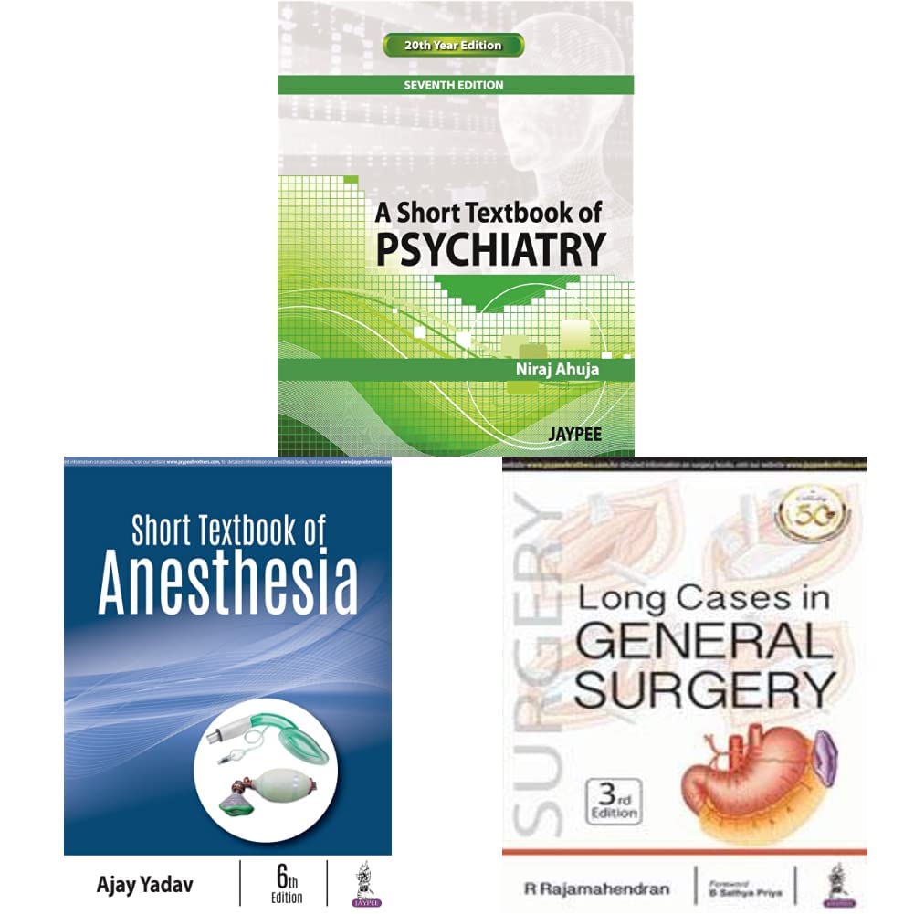 Buy A SHORT TEXTBOOK OF PSYCHIATRY & SHORT TEXTBOOK OF ANESTHESIA